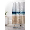 Happy Place Beach Shower Curtain Blue - Deny Designs - image 2 of 4