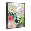 Stupell Industries Hummingbird Tropical Hibiscus Framed Giclee Art - 2 of 4