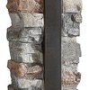 Uttermost Modern Farmhouse Table Lamp 28 1/2" Tall Stacked Stone Concrete Beige Linen Rectangular Shade for Living Room Bedroom - 2 of 2
