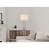 Cal Lighting BO-3042TB Inveruno Glass Table Lamp with Hardback Drum Shade, Aqua Grey - 3 of 4