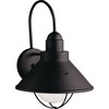 Seaside™14.25" 1 Light Wall Light Black - 3 of 4