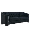 TiramisuBest Convertible 3 in 1 Sleeper Sofa and Sectional Sofa with 4 Storage Space for Living Room,Corduroy Couch With 4 pillows,Corduroy - 4 of 4