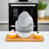 Unique Bargains Solid Color Disposable Baking Cups Aluminum Foil Greaseproof Paper 1.97"x1.18" 100 Pcs - 2 of 4