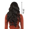 Alilang Long Wavy Hair Wig for Women with Bangs Heat-Resistant Curly Synthetic Wig for Daily and Party Use - 4 of 4