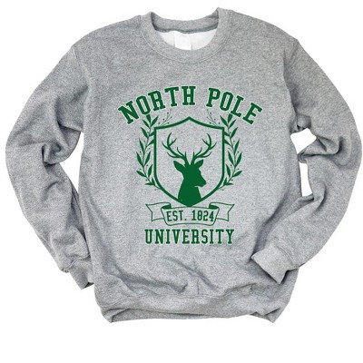 Simply Sage Market Women's Graphic Sweatshirt North Pole University Reindeer