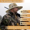 Tirrinia Camouflage Wide Brim Sun Hat for Women Men, UPF 50+ Sun Hat with Adjustable Drawstring, Lightweight Breathable Outdoor Camping Garden Hats - 2 of 4