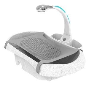 The First Years Rain Shower Baby Spa Newborn to Toddler Tub with Soothing Spray Showerhead - 1 of 4