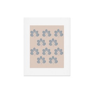 Deny Designs Menina Lisboa Blue Leaves Art Print - 1 of 4