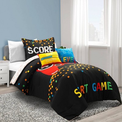 Video Games Reversible Oversized Kids' Comforter Bedding Set - Lush Décor