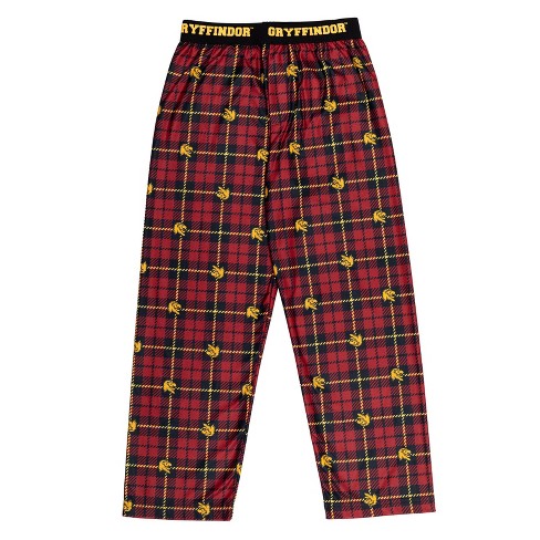 Harry Potter Gryffindor Big Boys Pajama Pants Red 10 12