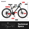26 Inch Mountain Bike, 21 Speeds with Mechanical Disc Brakes, High-Carbon Steel Frame, Suspension MTB Bikes Mountain Bicycle for Adult & Teenagers - 2 of 4
