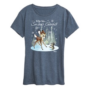 Women's - Disney - Christmas - Up To Snow Good Short Sleeve Graphic T-Shirt - 1 of 4
