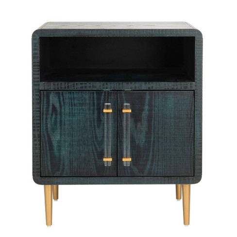 Alfie 2 Door Side Table Indigo Gold Safavieh Target