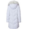 Sportoli Women Quilted Long Winter Coat Fur Trim Plush Lined Hood Puffer Jackets - 2 of 4