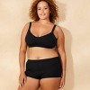 Women's Ribbed Textured Low-Rise Cheeky Swim Boyshorts - Wild Fable™ - 3 of 3