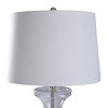 Clear Seeded Glass & Brushed Nickel Table Lamp - StyleCraft: No Assembly, UL Listed - 4 of 4
