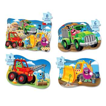 The Learning Journey My First Puzzle Sets  4-In-A-Box Puzzles - Monster Trucks (NEW)