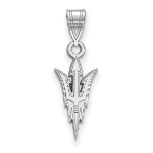 Black Bow Jewelry Sterling Silver Arizona State Sun Devils NCAA Medium Pendant - 1 of 3