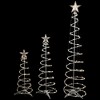 Northlight LED Lighted Outdoor Spiral Christmas Cone Trees 3' 4' and 6' - Warm White Lights - Set of 3 - 3 of 4