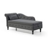 PAGED Nailhead Buttons Tufted Accent Lounge Chair with Storage,Upholstered Sleeper Chair for Living Room,Bedroom - 2 of 4