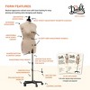 Dritz Medium Dress Form My Double Designer: Adjustable Sewing Mannequin, Female, Beige, Adult Assembly Required - 4 of 4