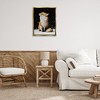Stupell Industries Blissful Fox with Snowflakes Black Floater Framed Canvas Wall Art - 2 of 4