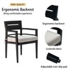 SKRAN Outdoor Patio K/D Aluminum Stationary Dining Chairs 4PCS with Outdoor-grade Sunbrella Fabric Cushions, Tapered Feet,Ember Black - 2 of 4