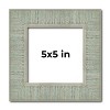 PosterPalooza | Square Sculpted Blue Picture Frame - UV Acrylic, Foam Board Backing, Hanging Hardware - 2 of 4