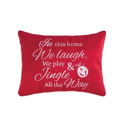 C&F Home Jingle All The Way 12" x 16" Embroidered Throw Pillow