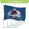 NHL Colorado Avalanche 3' x 5' Outdoor Durable Flag with Grommets, Heavy Duty Flag & Banner for Outdoor Garden Patio, Indoor Wall Decor Flag - 3 of 4