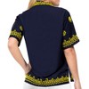 LA LEELA Women's Casual Hawaiian Blouse Shirt Solid Blouses Button Down Short Sleeve Dress Tops Tee Shirts Tank Top Women - 2 of 3