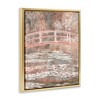 Stupell Industries Peach Impressionist Bridge Floating Frame Canvas Art, Gold, 25" x 31" - 2 of 4
