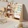 SKONYON 4-Tier Kids Bookshelf and Toy Storage, 5 Layer Fabric Toddler Bookshelf, Kids Toy Storage Organizer, Sling Kids Bookcase - 2 of 4