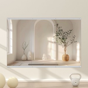 Apmir  2/3 pieces Rectangle Wall Mirror Home Gym Mirror Dance Studio Mirror Tempered Glass Mirror - 1 of 4