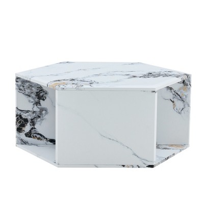 COWLOWN Coffee Table, Characteristic Pattern Stickers for Living Room, Bedroom, Balcony, Office