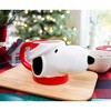 Silver Buffalo Peanuts Snoopy Christmas 3D Sculpted Ceramic Mug | Holds 20 Ounces - 4 of 4