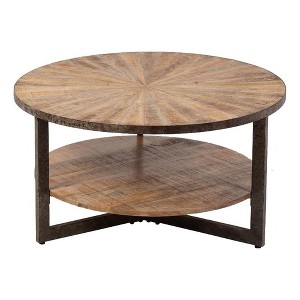 Carolina Living Chelsea Round Coffee Table - Natural - 1 of 4