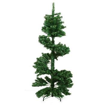 Vickerman 5.5' Unlit Artificial Christmas Tree Slim Spiral Pine