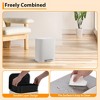 12 Liter 3.2 Gallon Stainless Steel Trash Can, Step On Pedal, Soft Close Lid, Removable Inner Bucket, Brushed Finish, Black - 4 of 4