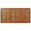 vidaXL Rectangular Patio Table with Hairpin Legs, Solid Acacia Wood, Brown, Industrial Style Outdoor Dining Table - 4 of 4