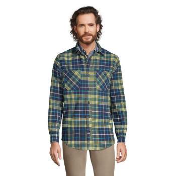 Lands' End Men's Tall Traditional Fit Rugged Flannel Shirt
