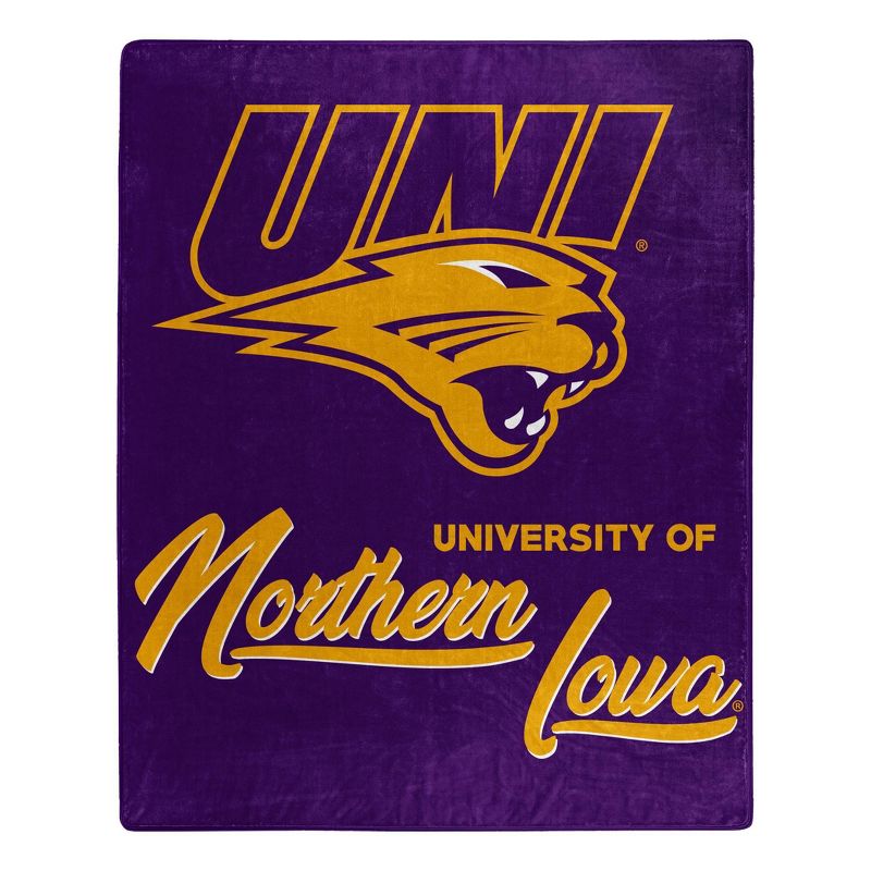 NCAA Signature Northern Iowa Panthers 50 x 60 Raschel Throw Blanket, 1 of 4