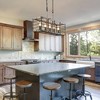 LNC Castle 5-Light 22" Farmhouse/Rustic Medium Rectangle Chandelier,Black and Light Gray Wood Tone - 4 of 4
