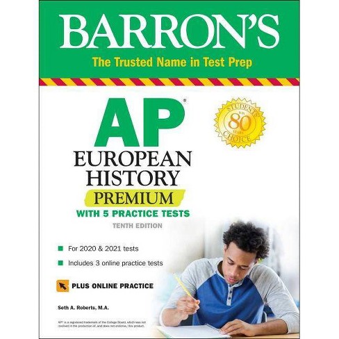 Ap European History Premium Barrons Test Prep 10 Edition By Seth A Roberts Paperback - 