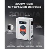 VEVOR Step Up Voltage Converter, 3000VA, Heavy Duty Voltage Power Converter, 110V to 220V Power Transformer, with 2 EU Outlets, USB Output, White - 3 of 4