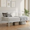 COZONY Twin Daybed with Trundle  Metal Bed Frame with Six-Wheel Pull-Out Roller Heavy-Duty Steel Slats, No Spring Mattress, for Living Room - 4 of 4