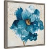 Amanti Art Ophelia I (Blue Flower) by Asia Jensen Canvas Wall Art Print Framed 16 x 16-in. - 3 of 4