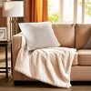 LIVN CO. Premium Faux Fur Square Decorative Pillow - 2 of 4
