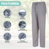 DARESAY Mens Lounge Pants with Pockets - Mens Pajama Pants - Lounge Pants Men, Up to 3XL Pack of 3 - 2 of 4