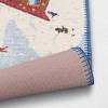 20"x34" Winter Skiing and Skating with Chalet Scatter Rug Blue - Room Essentials™ - 4 of 4